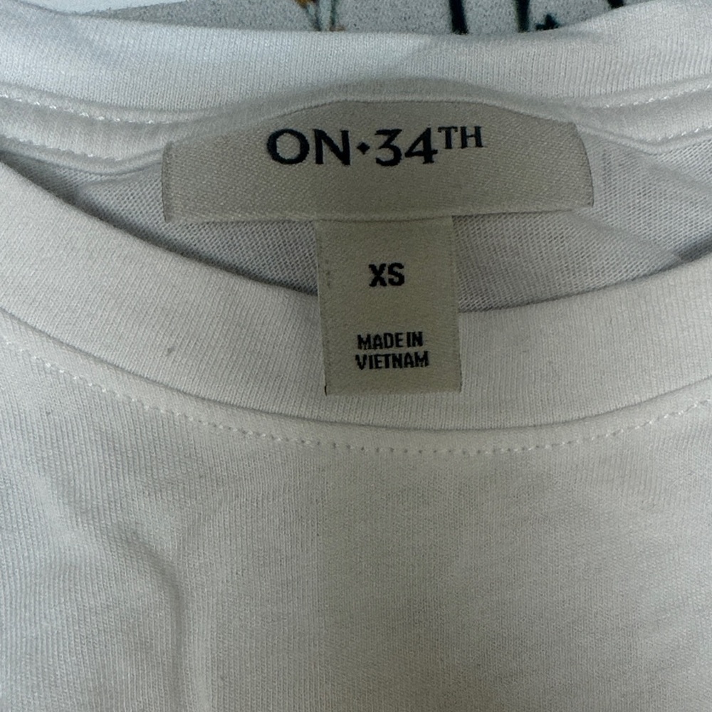 White T-Shirt with Pink Graphic - Picture 2 of 2